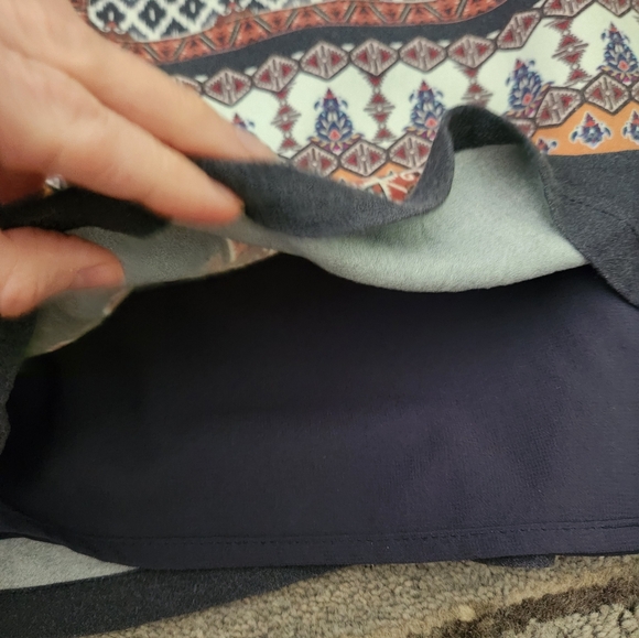 Promod Navy Patterned Dress - Picture 3 of 4